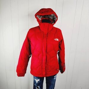 The North Face Women's Red 600 Hooded Winter Snow Puffer Jacket Size M